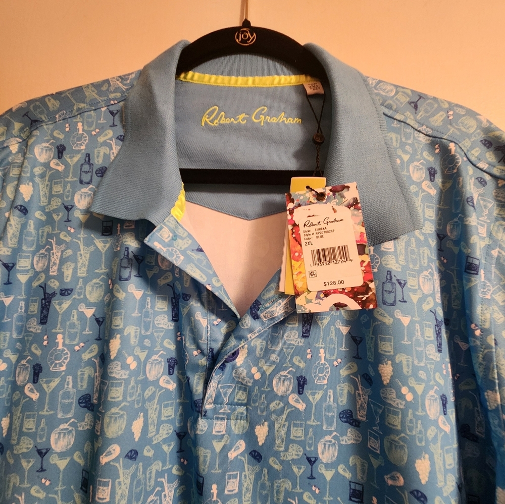 Robert Graham Mens Polo Shirt